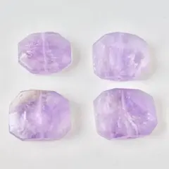 アメシスト デカデカビーズ 天然石 4個セット ハンドメイド ブレスレット