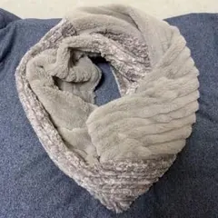 グレー スヌード☆バイカラー