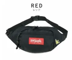 Mark Gonzales ウエストバッグ 黒 ボディバッグ