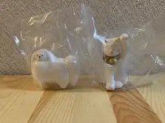 上出長右衛門窯 招き猫 白狗貯金箱 ガチャ