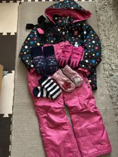 HEAD★女児スキーウェア120cm耳あて 帽子 マイメロ手袋など10点Set