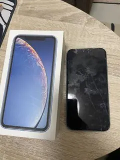 【ジャンク】Apple iPhone XR ブルー 箱あり