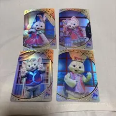 香港ディズニー　マジックアクセス　20周年　ダッフィーフレンズ4枚セット