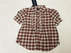 新品 ラルフローレン チェック シフォン ブラウス 110cmのサムネイル