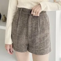 Heather ヘリンボーンショートパンツ