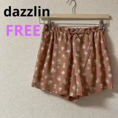 【ダズリン】dazzlin ショートパンツ ルームウェア　花柄　ピンク　FREE