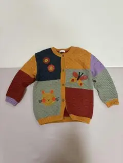 タイムセールNEXT カラフルニットカーディガン 3-4歳