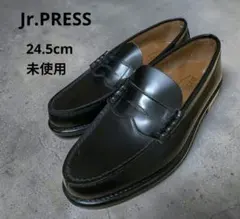 未使用　Jr.PRESS　本革レザー　コインローファー　24.5cm 通勤通学のサムネイル