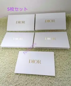 封筒 5枚 DIOR ギフトメッセージ レターケース カードケース ディオール