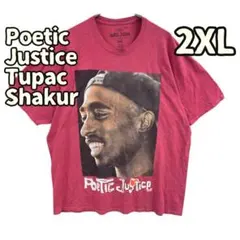 Poetic　Justice　メンズTシャツ　赤　2XL　HYBRID【4754