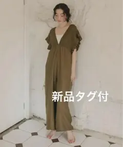 【新品タグ付】titivate ティティベイト シャーリングフリルオールインワンのサムネイル