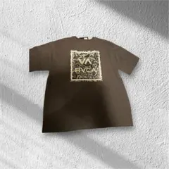 RVCA Tシャツ カーキ　ボタニカルロゴのサムネイル