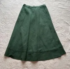 Niko and… ロングスカート グリーン ウエストゆったりめ