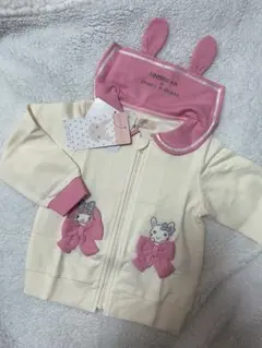 【新品】クーラクール　マイメロディコラボ　うさ耳パーカー　おまけ付　90cm