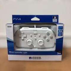 【PS4 コントローラー】Wired Controller Light ホワイト