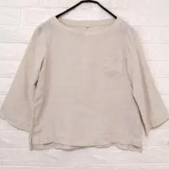 良品計画　リネン100% プルオーバー ブラウス