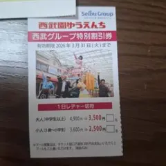 西武園ゆうえんち 特別割引券