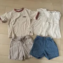 Tシャツ・ブラウス・ショートパンツセット120,130サイズ