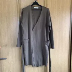 サマンサモスモス　カーディガン　カーキ　羽織　レディース　フリーサイズ　ロング丈