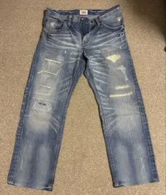 EDWIN エドウィン デニム パンツ ダメージ加工