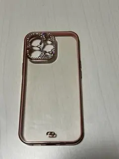 iPhone用クリアケース（ラインストーン付き）