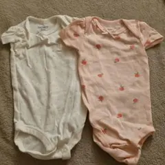 【新品未使用】Carter's 3m ロンパース2枚セット