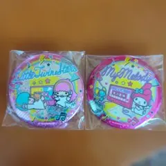 サンリオキャラクター　キラキラ BIG缶バッチ 2　2つセット