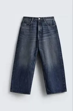 ZARA バギー デニム エクストラバギー スーパーバギー 46 3本まとめ売り 今話題のZARAのエクストラバギーとH＆Mのスーパーバギーのバギー比べ