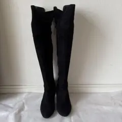 ニーハイブーツ　ブラック　22.5cm