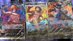 セブンイレブン ワンピースカード エース、ルフィー、サボ