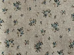 欧風小花　コットンリネン　綿麻生地　　104cm×2M ハンドメイド