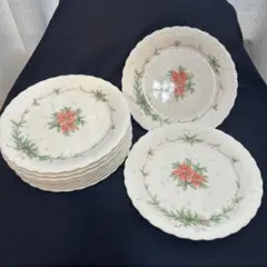 ナルミ　クリスマス　19cm プレート　10枚　ケーキ皿のサムネイル