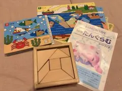 KUMON TOY NEW たんぐらむ 木製パズル 知育玩具のサムネイル