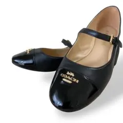 極美品 コーチ Aubree Mary Jane フラット ストラップ 24