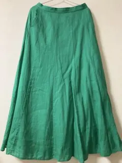 Ray BEAMS フレアスカート グリーン