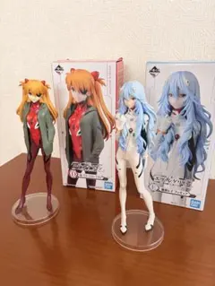 一番くじ エヴァンゲリオン アスカ レイ フィギュア 2体セット