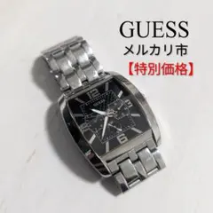 【メルカリ市限定価格】GUESS 腕時計 メンズ シルバー クロノグラフ