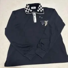 Kolwin コルウイン　ゴルフウェア　ポロニット　ブラック　M