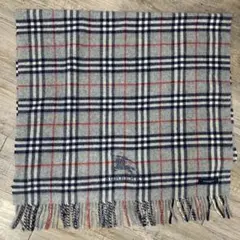 7r19 Burberry ノバチェック ウール ブランケット ストール グレーのサムネイル