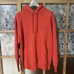 Champion レッド フード付きパーカー S