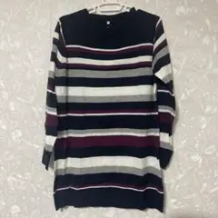 ストライプの長袖セーター Mサイズ