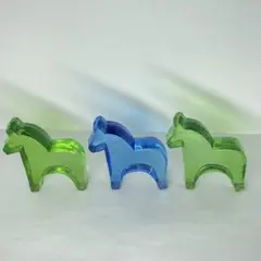 IKEA ガラス製 ⭐︎幸運を運ぶ⭐︎ダーラナホース 3個セット