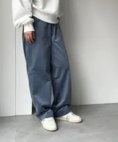 新品未使用RCWコーデュロイストレートパンツ　ブルー36サイズ