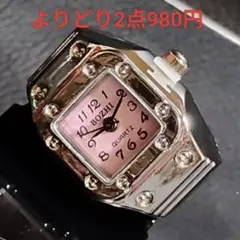 【よりどり2点980円】オシャレ可愛い♡リングウォッチ指輪時計フリーサイズ