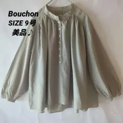 【美品】Bouchonブラウス スタンドカラー光沢感のサムネイル