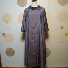 着物リメイクシルクワンピース