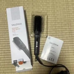 SALONIA SL-012BKS ストレートヒートブラシ