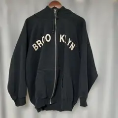 【古着】メンズパーカー　ブラックXL