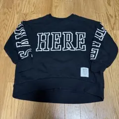 子供服 女の子 ロンＴ 長袖 黒 ブラック S(140) 中古