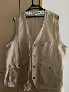 CROCODILE ベージュ ベスト メンズ　Mのサムネイル